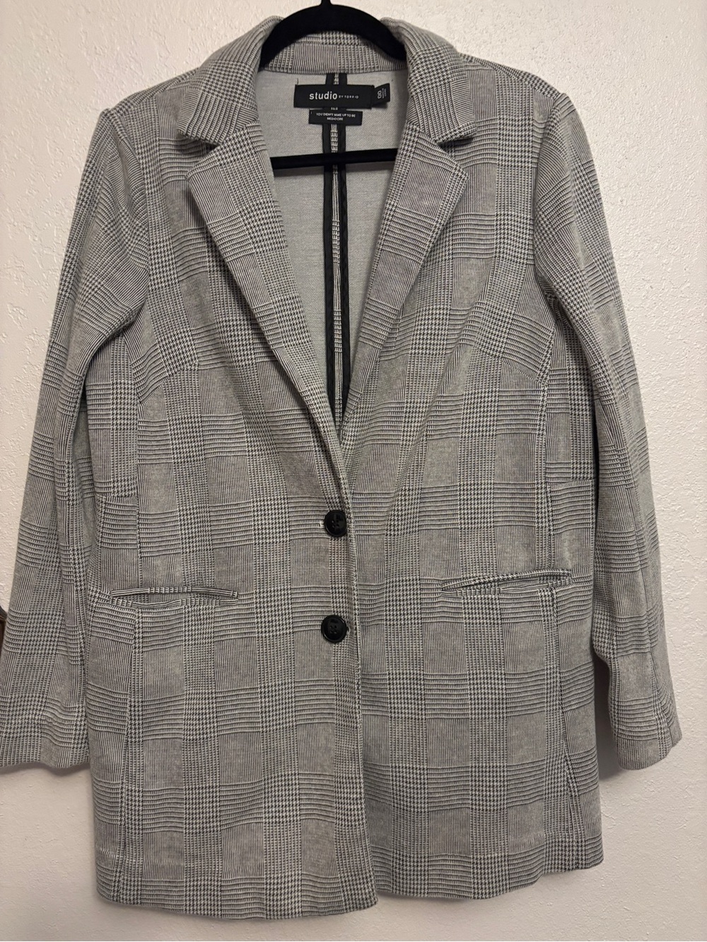Torrid Women’s Grey Plaid Boyfriend Blazer